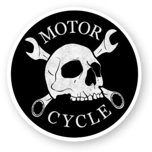 Sticker Skull Motorcycle